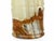 Stone Late 20th Century Modern Cylinder Bamboo Design Carved Solid Onyx Stone Vase For Sale - Image 7 of 9