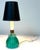 Metal Mid 20th Century Archimede Seguso Murano Ribbed Emerald Green Glass Lamp Applied Crystal Collar For Sale - Image 7 of 16
