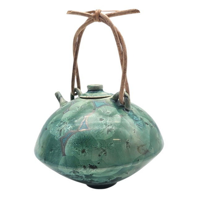 Jack Boydston Signed Crystalline Studio Teapot c.1948 5" For Sale In San Francisco - Image 6 of 18