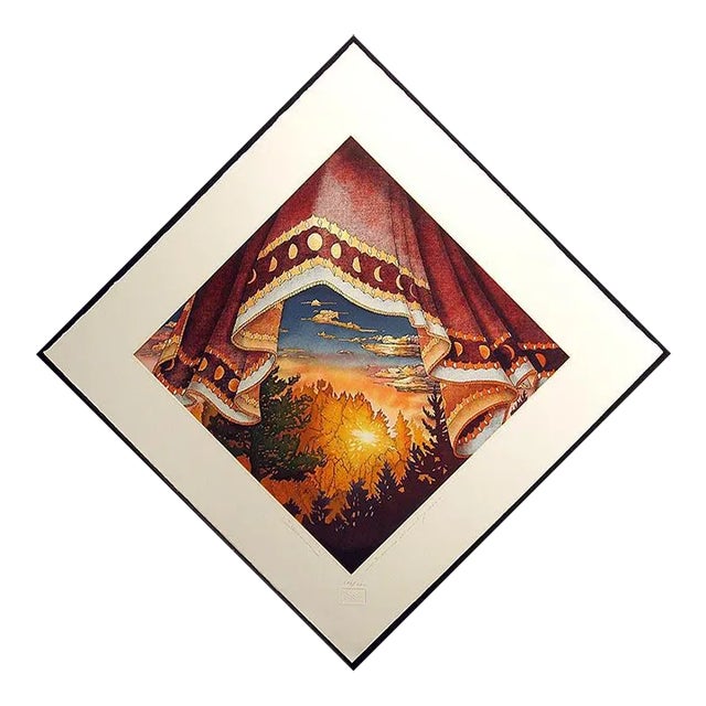 1980s Bruce Weinberg "Dawn" Hand Signed Fine Art Etching For Sale