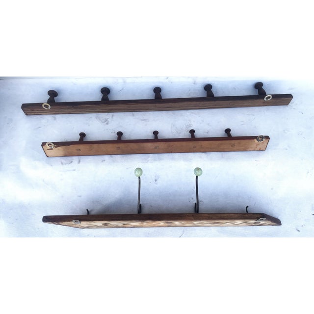 Antique Wooden Hangers, 1890s, Set of 3 For Sale - Image 10 of 11