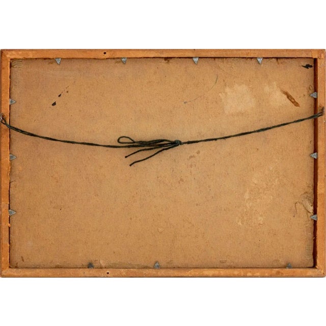 1960s Elfi Schuselka Figural Composition Mixed Media For Sale - Image 5 of 5