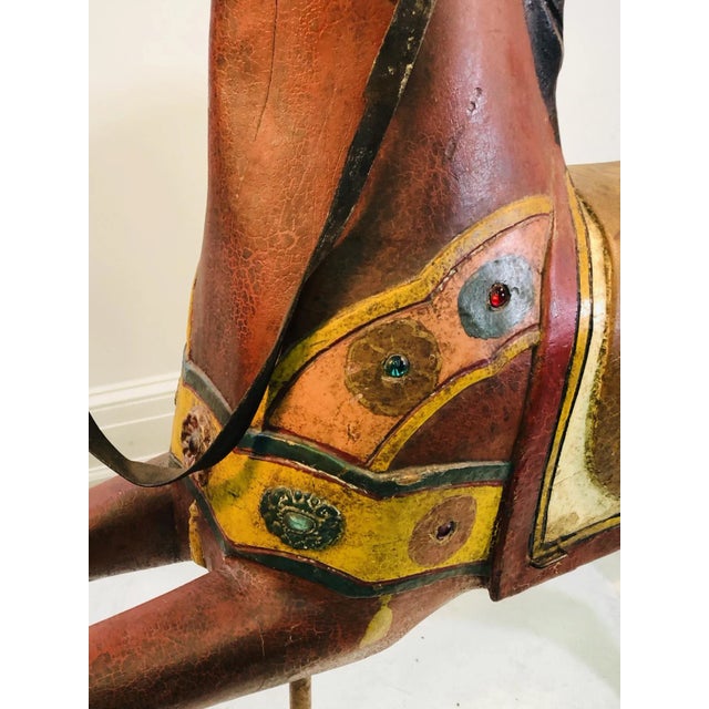 Antique Carved Turn of the Century Carousel Horse For Sale In Philadelphia - Image 6 of 11