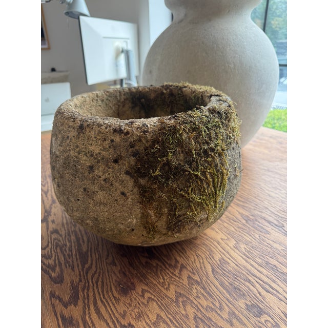 French Vintage Concrete Planter, France For Sale - Image 3 of 18