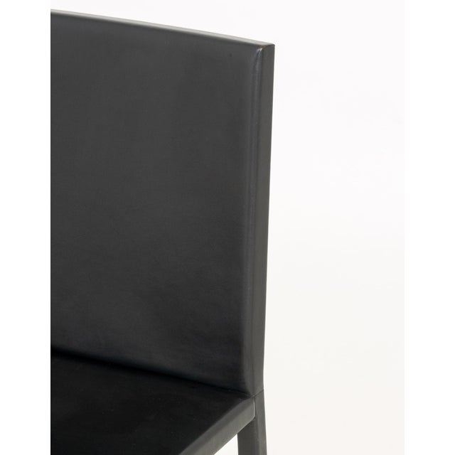 Late 20th Century Fabian Baron X Capellini Leather Side Chair For Sale - Image 5 of 7