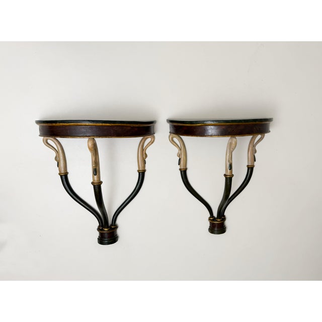 Empire Console Tables, Early 19th Century, Set of 2, in Very Good conditions. Designed before 1890