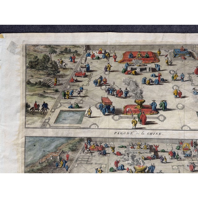 Bernard Picart, Pagode De La Chine / Grande Pagode, 1728, Etching For Sale - Image 3 of 11