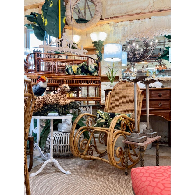 Pair of Sculptural Metal Palm Leaf Candlestick Holders, Mid-20th Century For Sale - Image 12 of 12