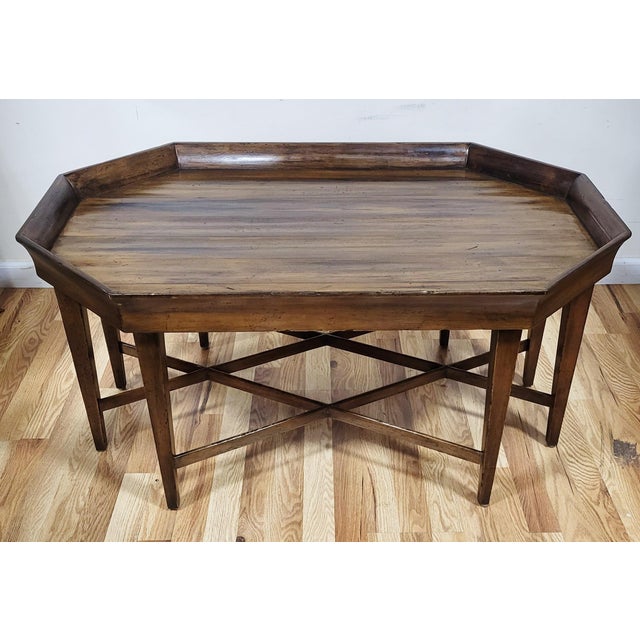 Mid-Century Modern Vintage Mid-Century Modern Style Mahogany "Spider" Coffee Table For Sale - Image 3 of 11