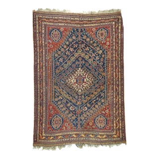 Antique Qashqai Rug 5'4'' x 7'10'' For Sale