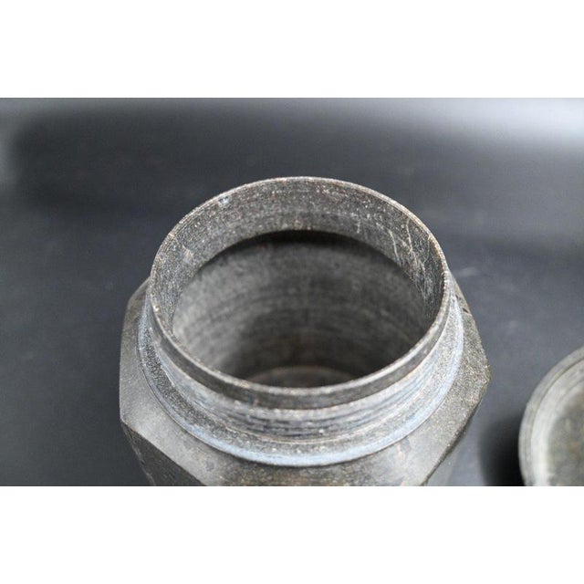 17th Century Baroque Cornish Serpentine Stone Jar with Lid For Sale - Image 6 of 8