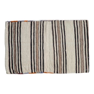 Vintage Bag Face Turkish Kilim Rug Mat - 1'6" X 2'5" For Sale