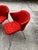 Vintage Collection of Red Abstract Coalesse Steelcase Dining Chairs For Sale - Image 10 of 12