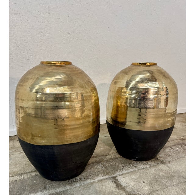 Pair of Large Vases, Italy, 1970s For Sale - Image 4 of 6