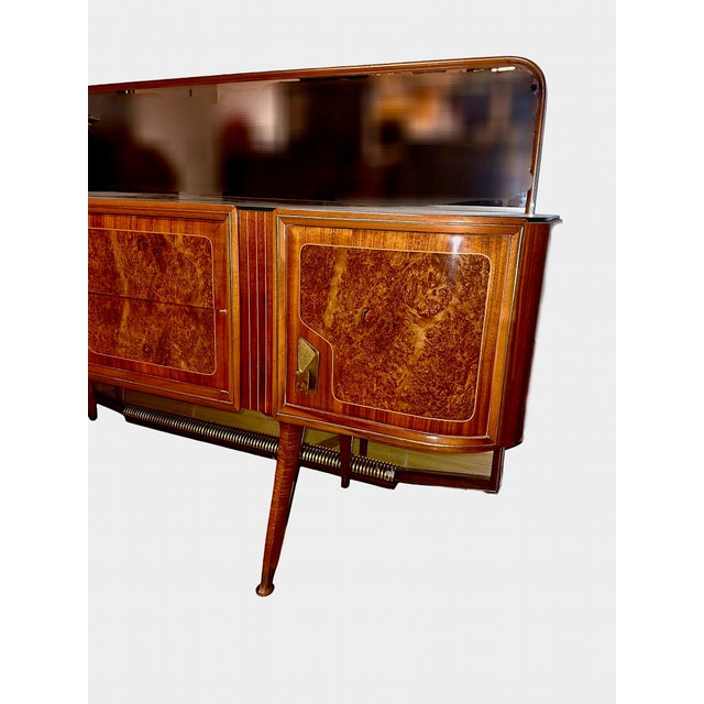 Carlo de Carli Italian Mid 20th Century Modern Commode With Mirror For Sale - Image 4 of 10