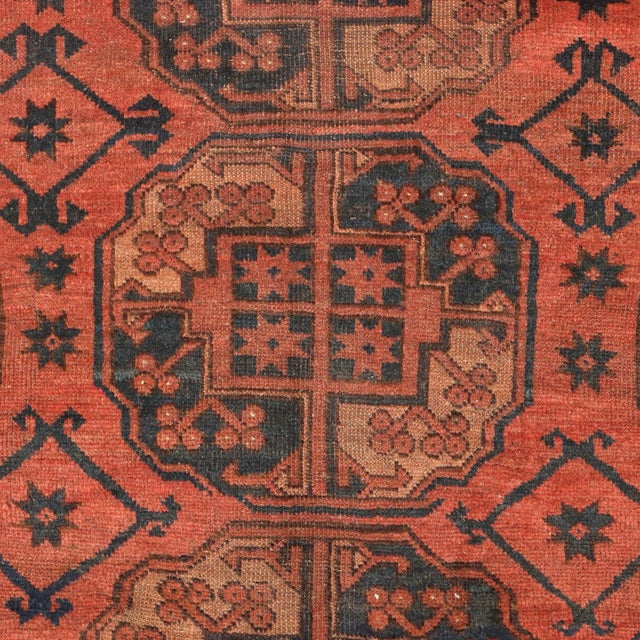 Vintage Bukhara Rug, Afghanistan For Sale - Image 4 of 9
