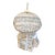 Vintage 1960’s Tunisian/ Morrocan Balloon Bird Cage White W Blue Accent— Beautiful For Sale