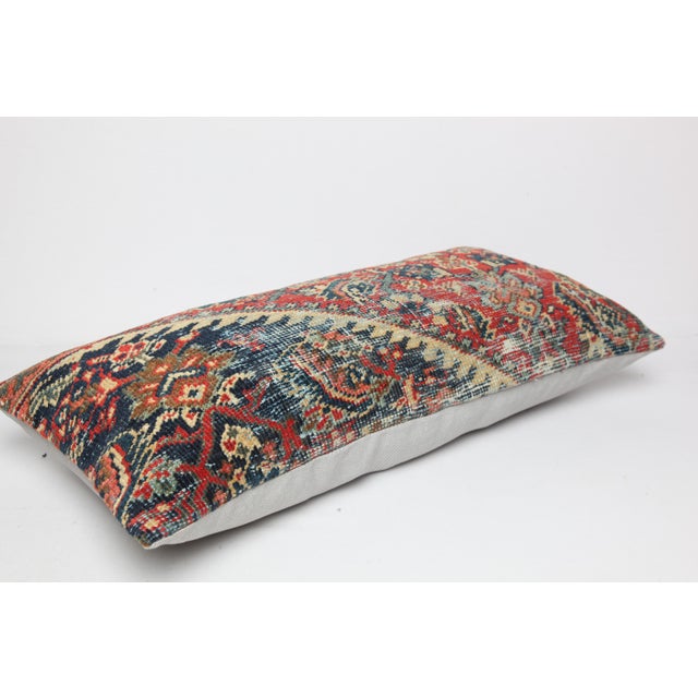 Art Deco Antique Tribal Bohemian Home Decor Rug Pillow Cover -14'' X 29'' For Sale - Image 3 of 11