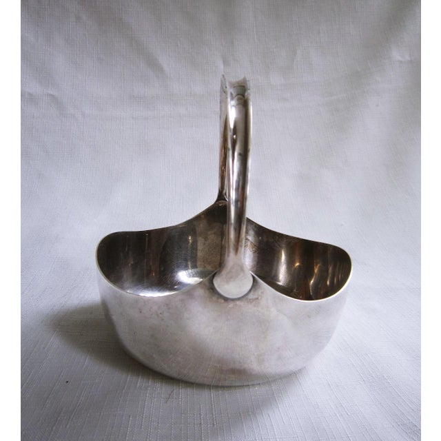 1960s Carl Cohr Danish Silverplate Candy Basket For Sale - Image 5 of 5