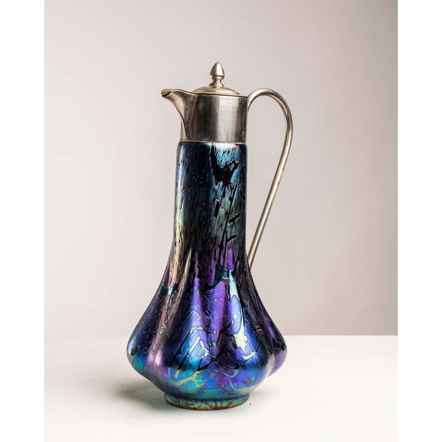 Iridescent Art Glass Jar by Wilhelm Kralik Sohn For Sale - Image 17 of 17