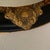 Vintage Oval Convex Mirror With Black and Gold Ornate Wooden Frame. For Sale - Image 12 of 12