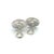 Metal 1990s John Hardy Estate Clip on Earrings Silver 18k Yellow Gold Jh97, A Pair For Sale - Image 7 of 8