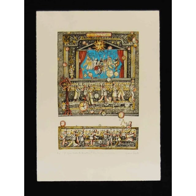 Engraving made on zinc plate on Sicar paper 310 gr/m2, paper size 50cm x 70cm, work size 33cm x 48cm. Excellent condition,...