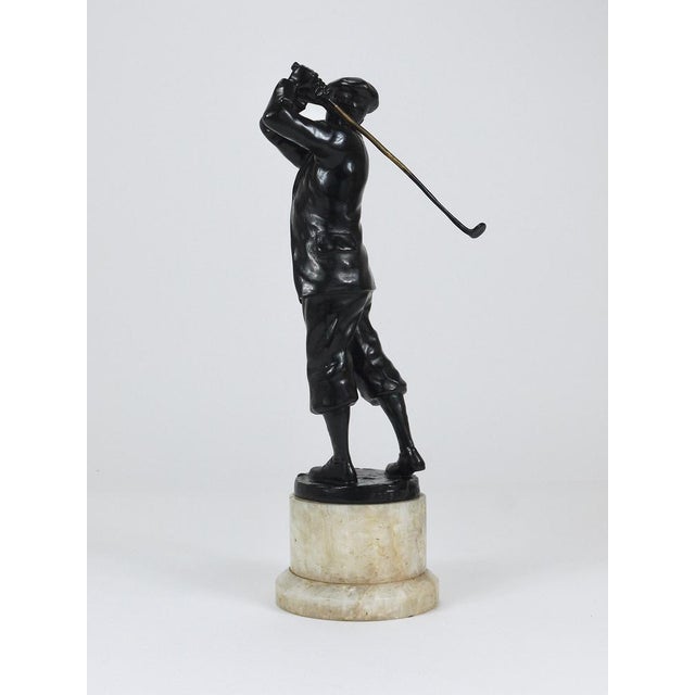 Golf Player Harry Vardon Bronze Statue by Richard Thuss, Vienna, 1925 For Sale - Image 11 of 18