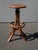 1940s Antique Industrial Adjustable Swivel Oak Drafting Stool Barstool 1of3 ~ # 1 For Sale - Image 5 of 16