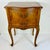 1970s Vintage French Provincial Hollywood Regency Walnut & Burl Wood Side Table or Night Stand For Sale - Image 4 of 17