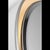 Thomas O'Brien for Visual Comfort Signature Tricia 30" Illuminated Round Mirror in Matte White and Polished Nickel For Sale In Houston - Image 6 of 10