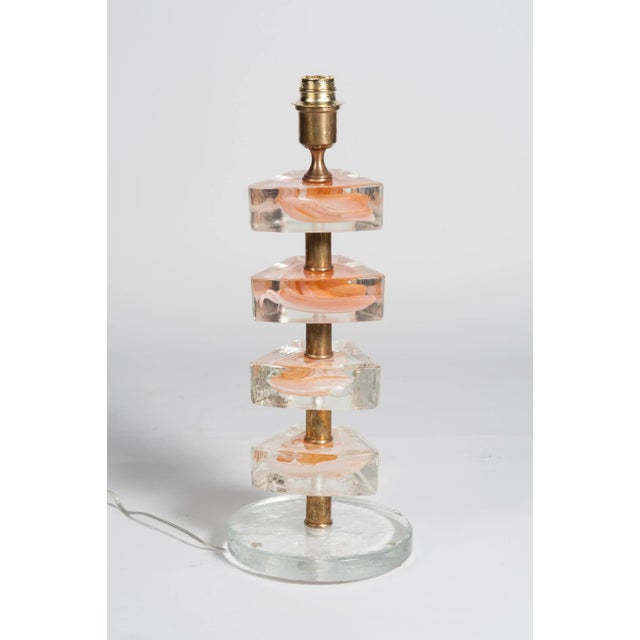 Vintage Murano Glass Table Lamp, 1970s For Sale - Image 7 of 9