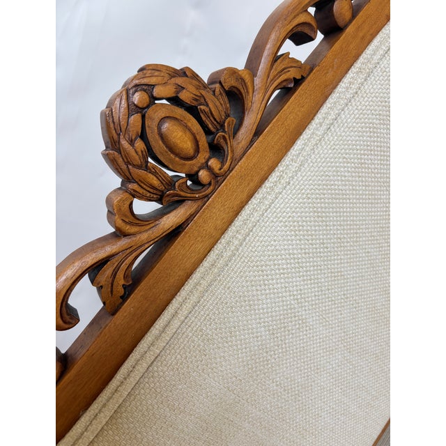 Early 20th Century Edwardian Style Chair-Back Settee For Sale - Image 9 of 13