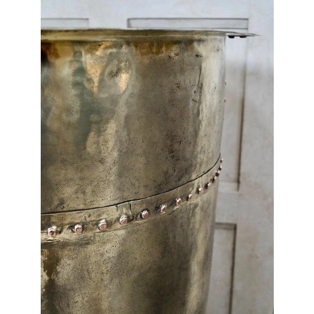 Antique French Brass and Copper Wine Still, 1880 For Sale - Image 10 of 12