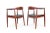 Wood Mid 20th Century Pair of Hans Wegner Round Chairs in Teak For Sale - Image 7 of 12