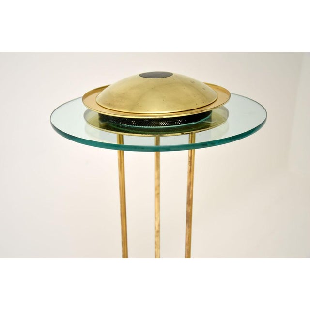 Mid-Century Modern Vintage Brass and Glass Floor Lamp by Robert Sonneman, 1970s For Sale - Image 3 of 8