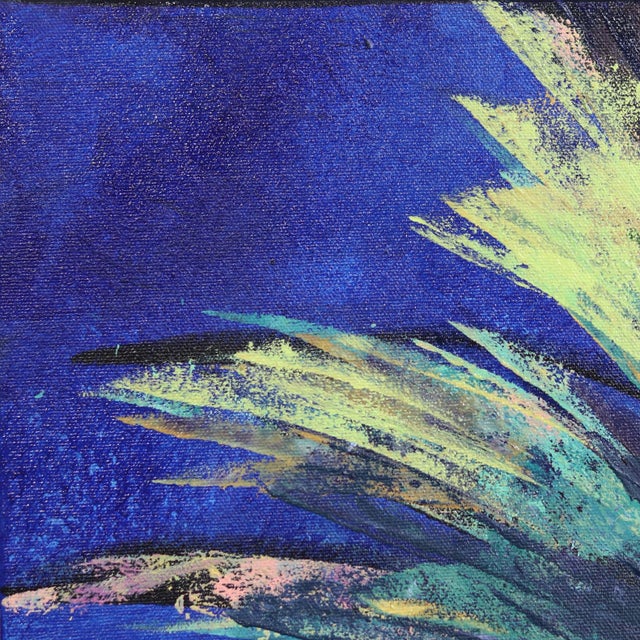 Realism Late Afternoon Blues - Tall Palm Tree Original Landscape Artwork by Kathleen Keifer For Sale - Image 3 of 8