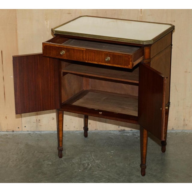 Antique Carrara Marble Side Table, 1900 For Sale - Image 17 of 18