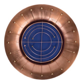 1970s Mid-Century Modern Copper Decorative Wall Sconce For Sale