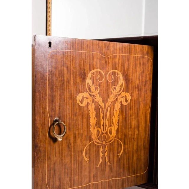 Mid-Century Modern Mid-Century Italian Sideboard with Mirror Attributed to Paolo Buffa, 1950s, Set of 2 For Sale - Image 3 of 9