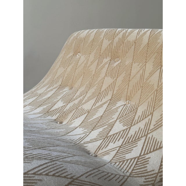 Craft Associates Adrian Pearsall for Craft Associates Model 1264 Rocking Chaise in Cut Mohair For Sale - Image 4 of 12