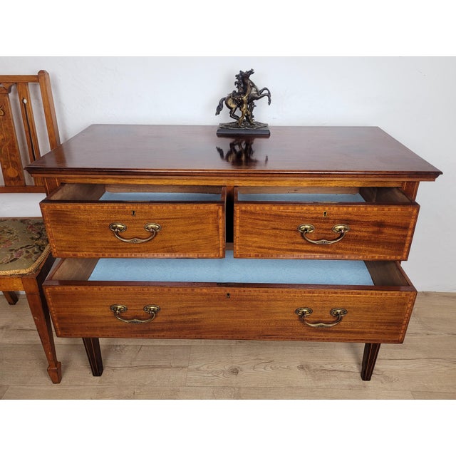This gorgeous 19th Century Dresser Chest of drawers adds a charming handcrafted, period style to the bedroom or living...