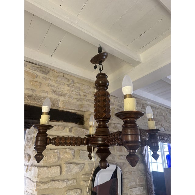 Vintage Pendant Light by Charles Dudouyt, 1940s For Sale - Image 12 of 18