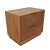 Modern Oak Lined Nightstand For Sale - Image 4 of 8