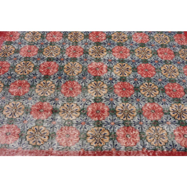 Mid 20th Century Vintage Turkish Sivas Rug, 05'03 X 08'10 For Sale - Image 5 of 10