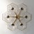 Metal 21st Century Hive Polished Brass Clear Murano Flush Mount by Fabio LTD For Sale - Image 7 of 8