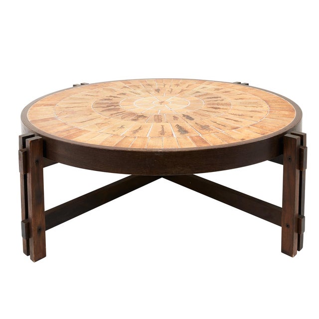 1960s 1960s Schumacher Roger Capron Ceramic Coffee Table For Sale - Image 5 of 5