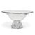 Shannon Crystal Shannon Crystal by Godinger Frosted Rose Bouquet Pedestal Bowl, 14", Ireland For Sale - Image 4 of 8