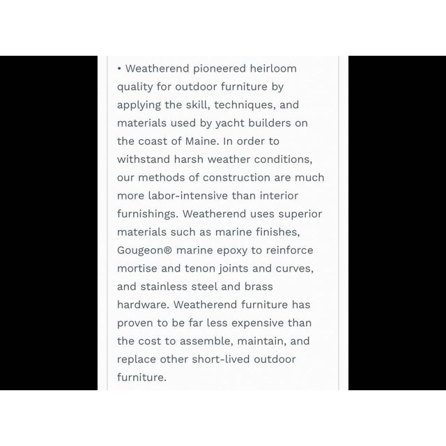 2010s Weatherend Estate "Signature Slatted" Outdoor Teak Furniture Set - 13 Pieces For Sale In San Francisco - Image 6 of 6