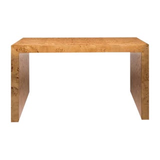 Gilbert Rohde Inspired Maple Burl Console For Sale